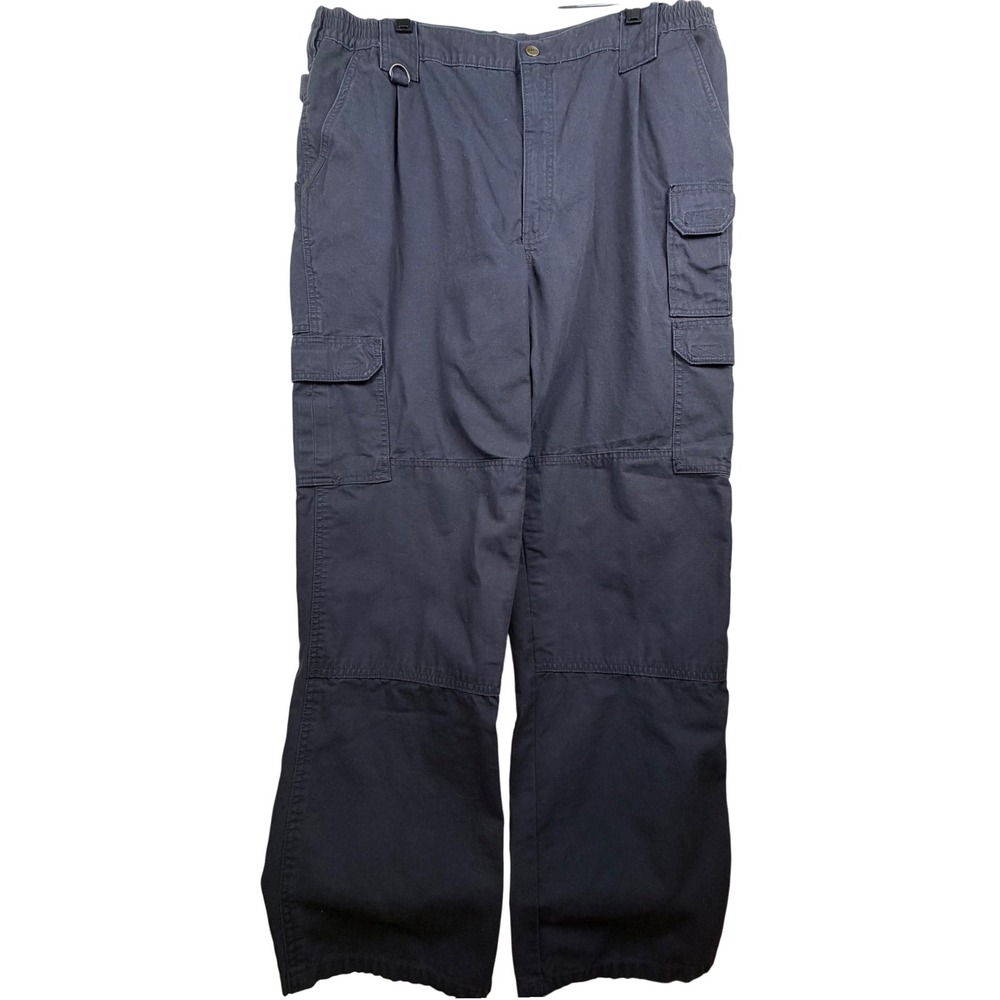 5.11 Tactical Mens Navy Blue Cotton Canvas Cargo Pants 42x32 Work Hiking Utility